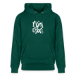 Witte letters Nijmegan trui. Uniseks bio-hoodie. - forest