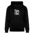 Witte letters Nijmegan trui. Uniseks bio-hoodie. - zwart