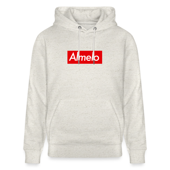 Almelo hoodie. Uniseks bio-hoodie. - beige gemêleerd