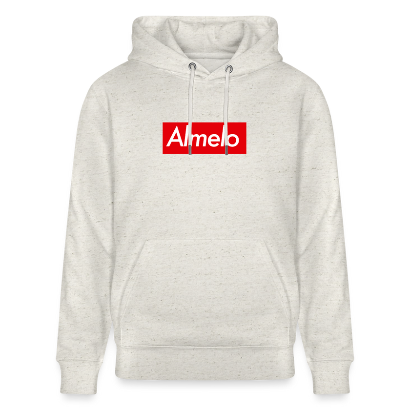 Almelo hoodie. Uniseks bio-hoodie. - beige gemêleerd