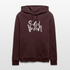 Witte letters Eindhoven trui. Uniseks bio-hoodie. - maroon