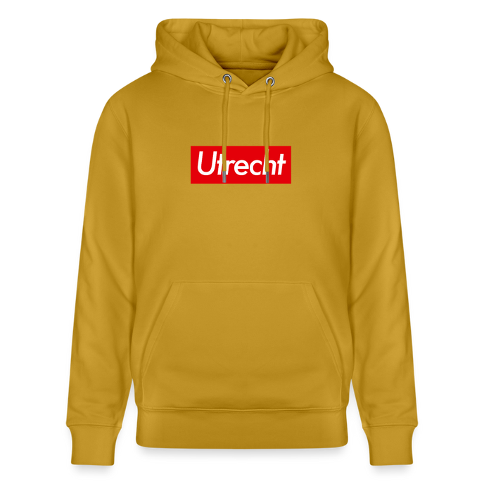 Utrecht hoodie. Uniseks bio-hoodie. - oker