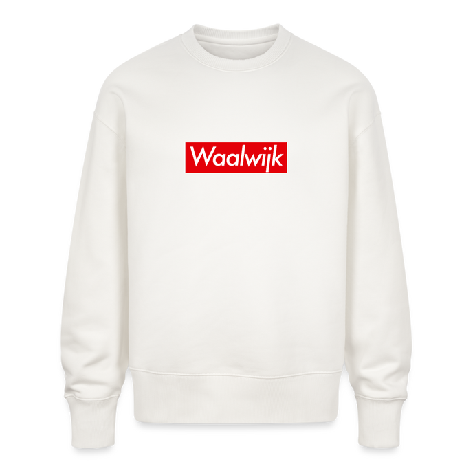 Waalwijk trui. Uniseks oversize bio-sweater. - OFF WHITE