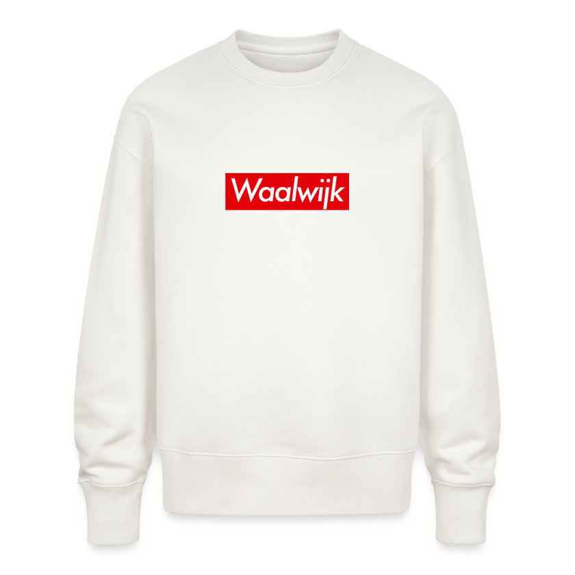 Waalwijk trui. Uniseks oversize bio-sweater. - OFF WHITE