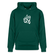 Witte letters Almere trui. Uniseks bio-hoodie. - forest