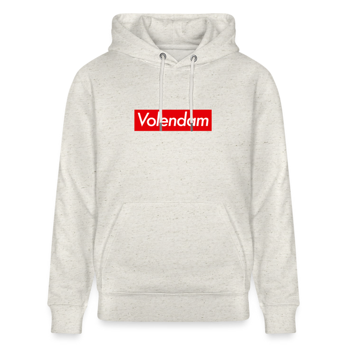 Volendam hoodie. Uniseks bio-hoodie. - beige gemêleerd