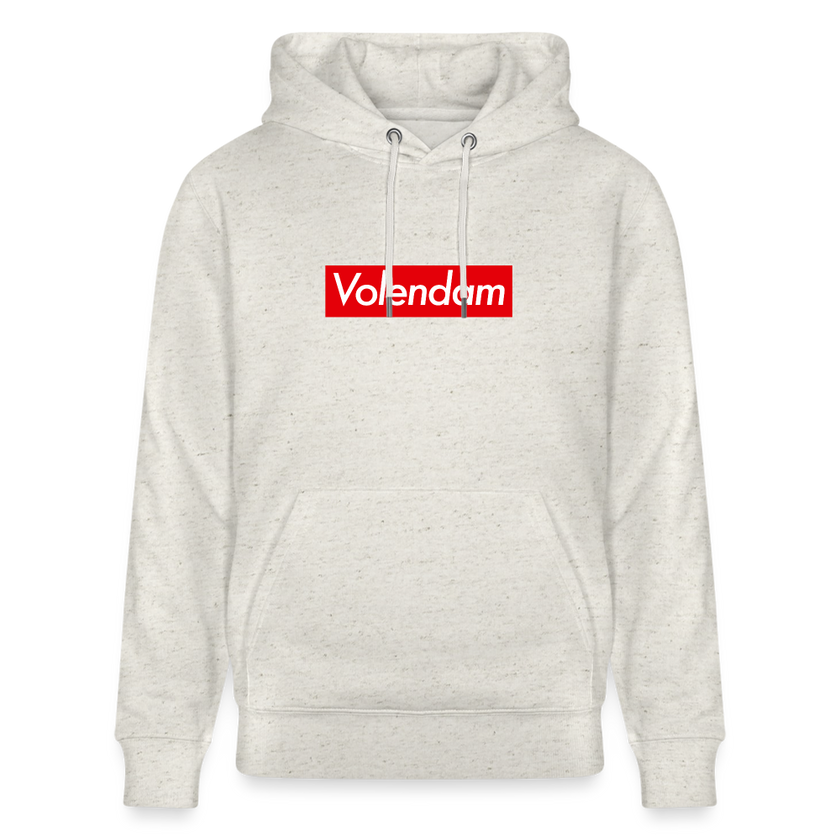 Volendam hoodie. Uniseks bio-hoodie. - beige gemêleerd