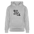 Boefjes Heerenveen. Uniseks bio-hoodie. - grijs gemêleerd