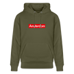 Amsterdam hoodie. Uniseks bio-hoodie. - kakigroen