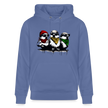 Three bad #ass little birds, bob Marley Amsterdam Uniseks bio-hoodie - blauw