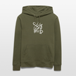 Witte letters Sittard trui. Uniseks bio-hoodie. - kakigroen