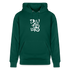 Witte letters Deventer trui. Uniseks bio-hoodie. - forest