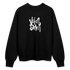 Witte letters Volendam trui. Uniseks oversize bio-sweater. - zwart