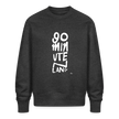 90 minuten lang. Trui. Unisex Oversize Organic Sweatshirt - donkergrijs gemêleerd