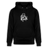 Witte letters Alkmaar trui. Uniseks bio-hoodie. - zwart