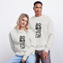 90 minuten lang. Trui Unisex Oversize Organic Sweatshirt - OFF WHITE