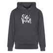 Witte letters Eindhoven trui. Uniseks bio-hoodie. - indigo