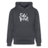 Witte letters Eindhoven trui. Uniseks bio-hoodie. - indigo