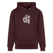 Witte letters Almere trui. Uniseks bio-hoodie. - maroon