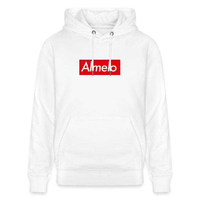 Almelo hoodie. Uniseks bio-hoodie. - wit