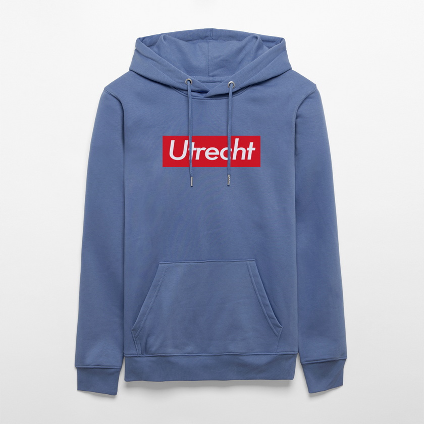 Utrecht hoodie. Uniseks bio-hoodie. - blauw