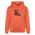 Boefjes Rotterdam. Uniseks bio-hoodie. - lichtrood