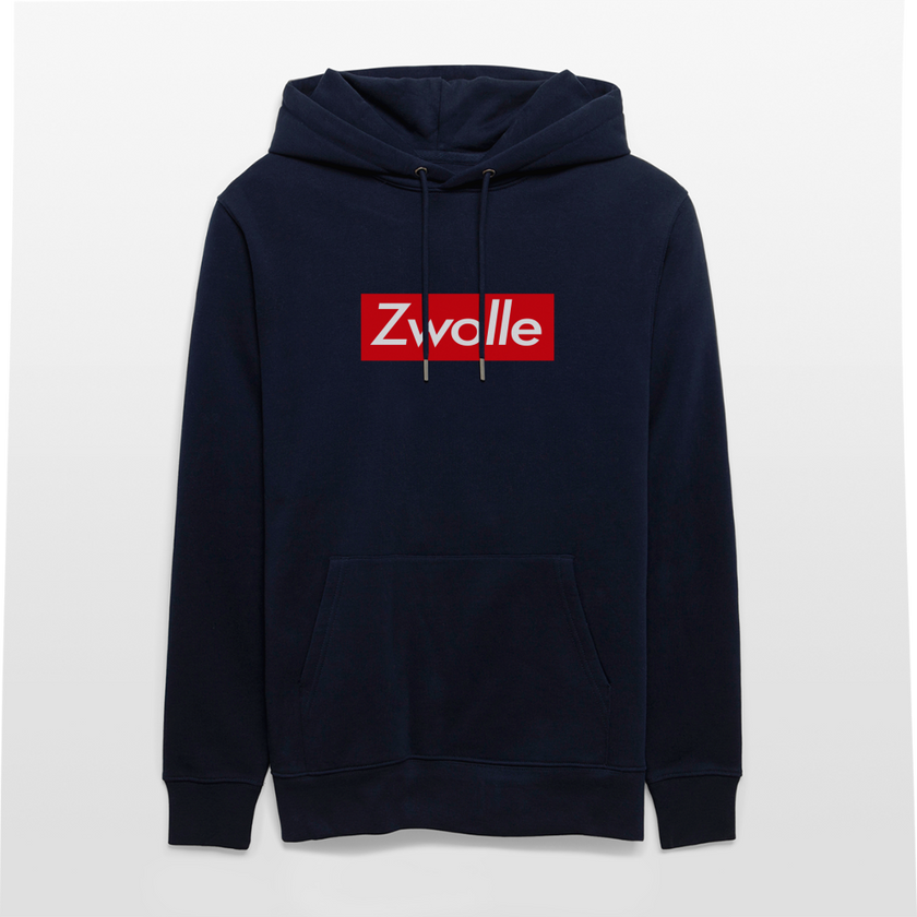 Zwolle hoodie. Uniseks bio-hoodie. - marine