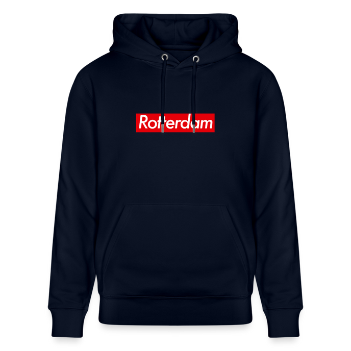 Rotterdam hoodie. Uniseks bio-hoodie. - marine