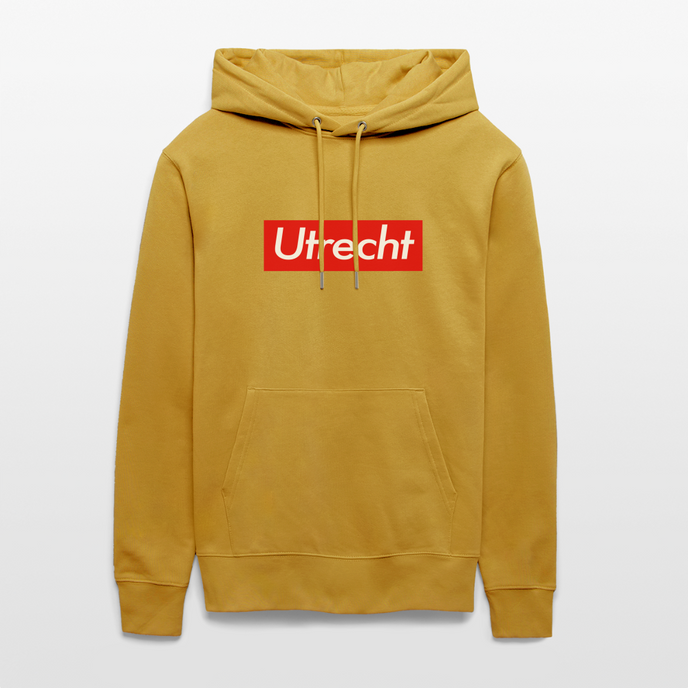 Utrecht hoodie. Uniseks bio-hoodie. - oker