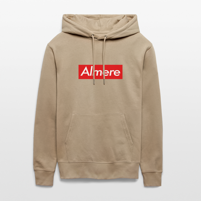 Almere hoodie. Uniseks bio-hoodie. - beige