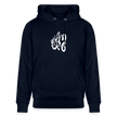 Witte letters Almere trui. Uniseks bio-hoodie. - marine