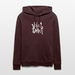 Witte letters Volendam hoodie. Uniseks bio-hoodie. - maroon