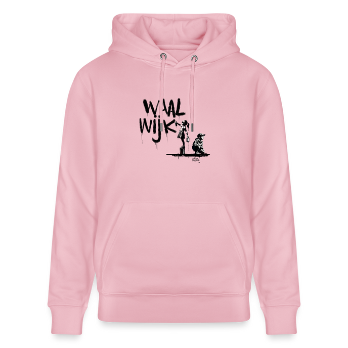 Boefjes Waalwijk.Uniseks bio-hoodie. - lichtroze