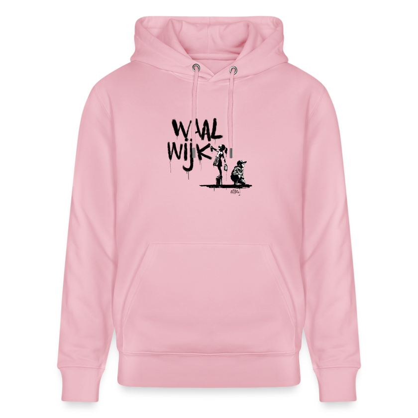 Boefjes Waalwijk.Uniseks bio-hoodie. - lichtroze