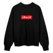 Utrecht trui. Uniseks oversize bio-sweater. - zwart