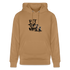 Boefjes Rotterdam. Uniseks bio-hoodie. - Latte