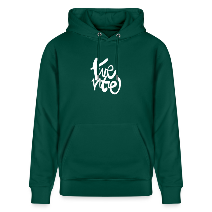 Witte letters Twente trui. Uniseks bio-hoodie. - forest