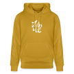 Witte letters Zwolle hoodie. Uniseks bio-hoodie. - oker