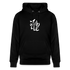 Witte letters Zwolle hoodie. Uniseks bio-hoodie. - zwart