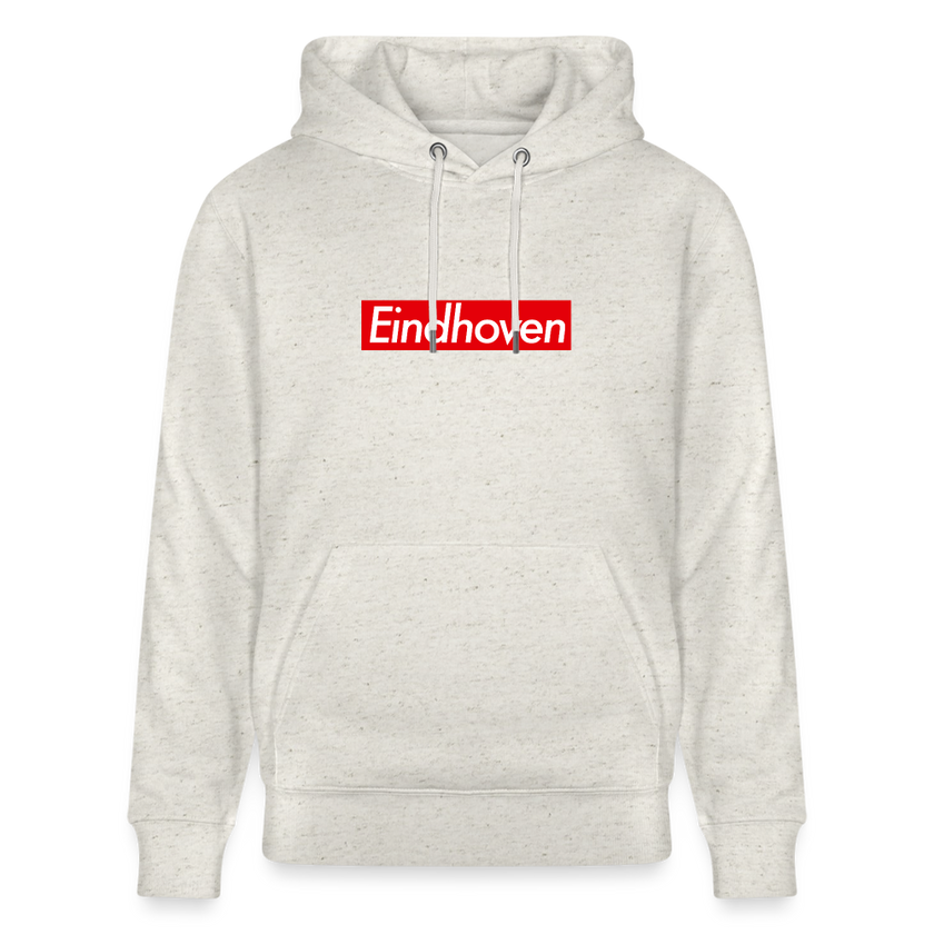 Eindhoven hoodie. Uniseks bio-hoodie. - beige gemêleerd