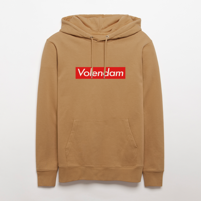 Volendam hoodie. Uniseks bio-hoodie. - Latte