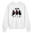 Three cool little birds Amsterdam Uniseks oversize bio-sweater - wit