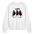 Three cool little birds Amsterdam Uniseks oversize bio-sweater - wit