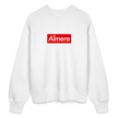 Almere trui. Uniseks oversize bio-sweater. - wit