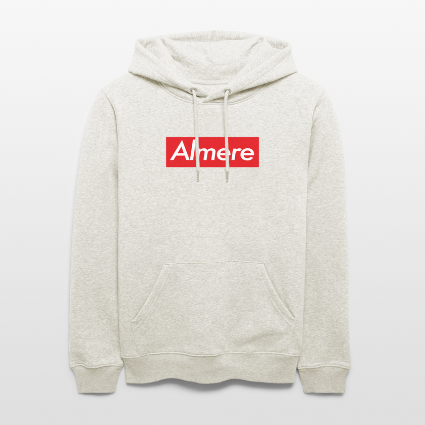 Almere hoodie. Uniseks bio-hoodie. - beige gemêleerd