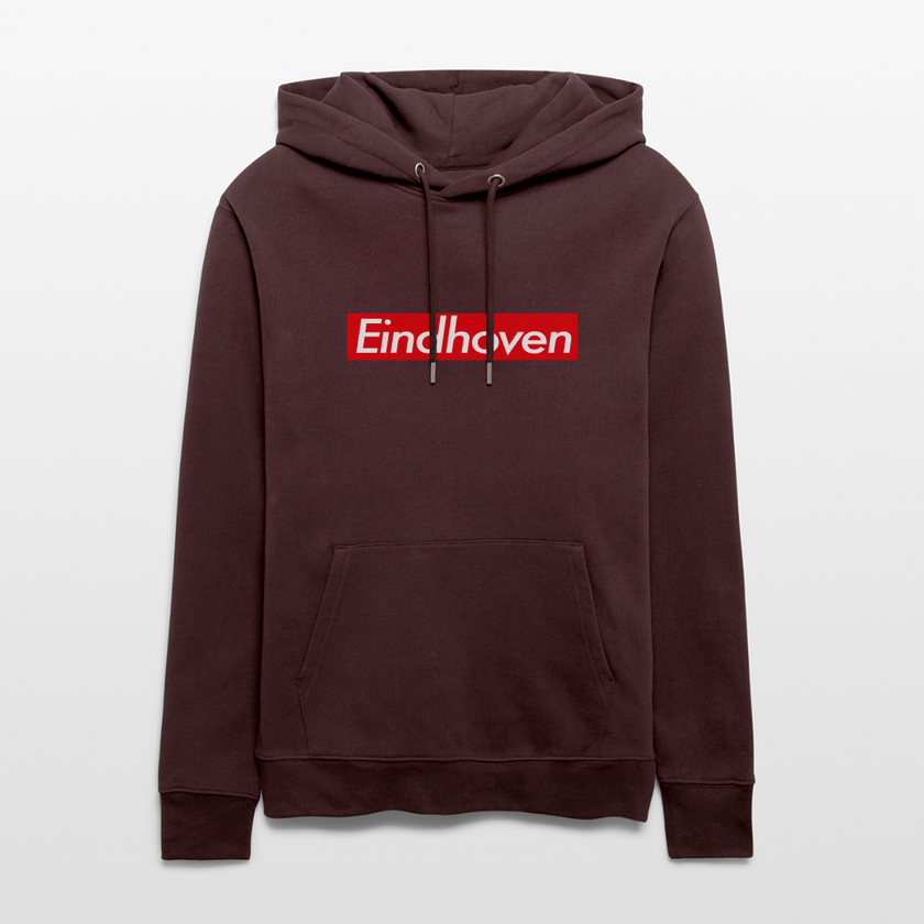 Eindhoven hoodie. Uniseks bio-hoodie. - maroon