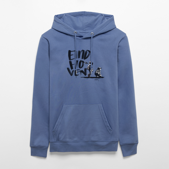 Boefjes Eindhoven. Uniseks bio-hoodie. - blauw