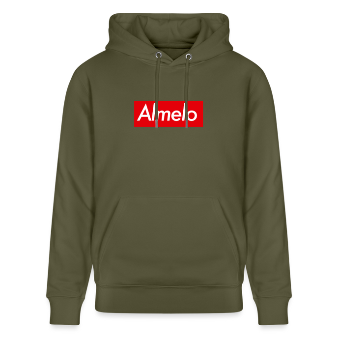 Almelo hoodie. Uniseks bio-hoodie. - kakigroen