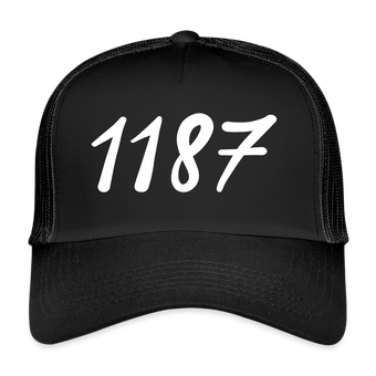 1187 trucker cap. 1187 Amstelveen pet - zwart/zwart