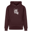 Witte letters Utrecht trui. Uniseks bio-hoodie. - maroon